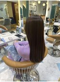 メルティカラーフェミニンロング似合わせカット髪質改善縮毛矯正