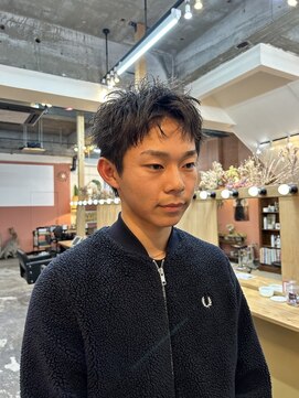 チャプター 問屋町(chapter) スパイキーショート#ピンパーマ#ツイストスパイラル眉毛カット