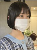 天神大名今泉ショートヘア顔周りレイヤーボブくびれショートボブ