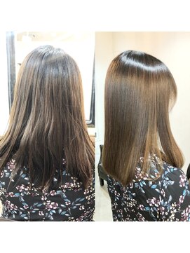 エトネ ヘアーサロン 仙台駅前(eTONe hair salon) 【大人女性】艶髪セミロング