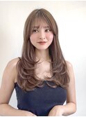 レイヤーカットミディアムレイヤー顔周りレイヤーロングレイヤー