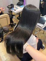 ロンド フィーユ(Lond fille)&nbsp;ブリーチなしチェリーブラウン髪質改善縮毛矯正酸性ストレート