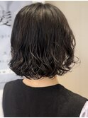 大きめボブパーマ