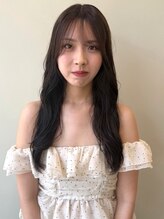 ユニバイリサ 天神大名店(uni by risa) グラデーションカラー 髪質改善トリートメント 顔周りカット