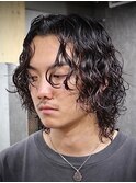 波巻きスパイラル縦落ちパーマサーフカール