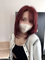 エンブリーチ バイ タグ 樟葉(enn. bleach by t.a.g)&nbsp;レッド/レイヤーカット