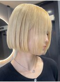 ボブ 抜きっぱなし ブリーチ