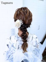 タグマル&nbsp;浴衣着付けヘアセット☆編み下ろし