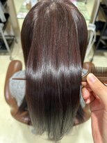 アズール 草加(azule)&nbsp;髪質改善カラー　ピンクブラウン　ツヤ髪スタイル