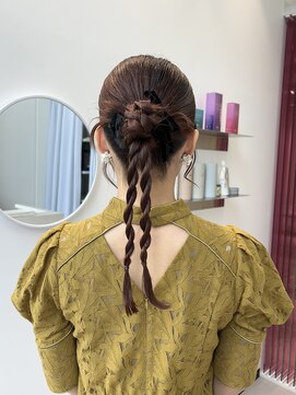 ソト 銀座(soto.) ミディアムヘア/暗めカラー/ヘアアレンジ/カチモリ