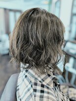 エクラートエール 大宮東口店(ECLART aile)&nbsp;【Anne】ニュアンスボブパーマオリーブベージュカラー【LADIES】