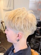 ボイスバーバー 高野店(VOICE BARBER)&nbsp;ホワイトブリーチアップバング