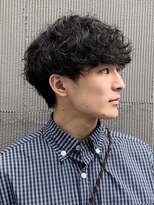 フィフス 大分(fifth) 大分つよめ波巻きスパイラルパーマメンズカットラウンドマッシュ