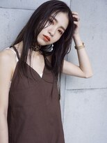 ルモア(RUMOR) Rumor×暗髪セミウェットストレート【ダークパープルブラウン】