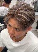 ホワイトメッシュルーズパーマ/ルーズショートニュアンスパーマ