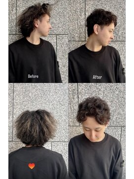 ラフ 日立(raf.) 癖毛をいかしてカッコよく似合わせます