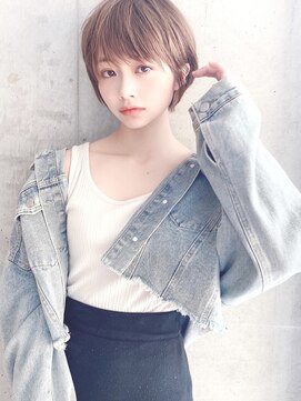 セイドット リー(Say. Ree) Say.くびれショートクールショートピンクベージュ前髪イメチェン