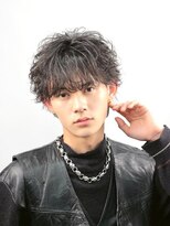 ブラック 横浜 ANNEX(BLUCK)&nbsp;メンズパーマフェザーパーマシャドウパーマニュアンスパーマ横浜