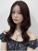 ゼスト パーク(ZEST PARK)&nbsp;暖色ピンクラベンダーブラウンシースルー前髪レイヤー　kanon