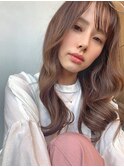 Emma  ecole 小顔◎シースルーバング×とろみブラウン by.木村