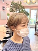 マッシュショートにミルクティー【藤沢駅/藤沢】
