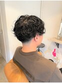 ミディアムマッシュツイストスパイラルモテ髪束感ツーブロック