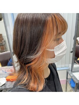 テクライズ 豊橋店(TECHRISE) ☆ブラウンカラー×オレンジベージュ☆10代20代30代40代