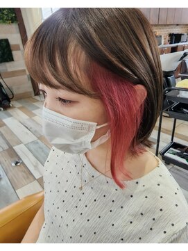 TJ天気予報 3t 日進店 インナーカラー/ピンク