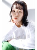 前髪あり くびれミディアム  フレンチセピアアッシュ【リノナ】