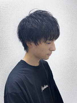 アイビー(ivy) くせ毛パーマ風マッシュ大人ナチュラルビジネススーツ20代30代