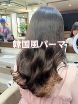 アミー 銀座(Ammy) 大きめウェーブ韓国風パーマ/菅沼