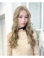 レコ 渋谷(LECO)&nbsp;ホワイトベージュのハイトーンロング