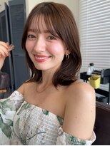 コート 表参道(Cote)&nbsp;くびれヘア　レイヤーミディ　顔まわりカット　レイヤーボブ