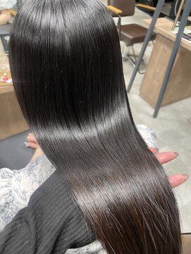 リンクエン(Link enn) 【地毛風ブラック】髪質改善/艶髪/幹細胞トリートメント