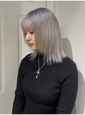 ホワイトシルバー/顔まわりレイヤー【佐々木麻衣】