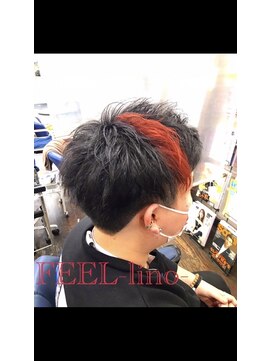 フィールリノ(FEEL lino) 赤メッシュ