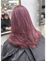 リア(riah)&nbsp;ダブルカラーミルクティーベージュレイヤーカット韓国ヘア