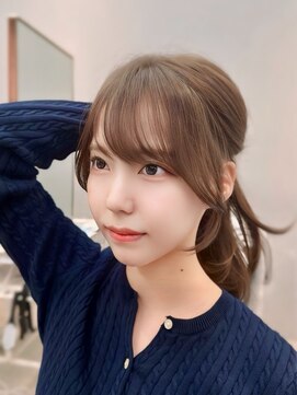 クム(kumu) 【kumu】ミディアムレイヤー/小顔おくれ毛/似合わせ前髪/名古屋