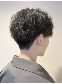 ニュアンスメンズパーマ/メンズカット/メンズパーマ/黒髪パーマ
