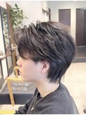フェザーパーマ/フェザーショート/メンズパーマ/谷町四丁目