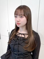 ロンドアンメゾン 原宿(Lond un Maison.)&nbsp;ミニウルフレイヤーカット顔周りカット前髪カット韓国ロング原宿