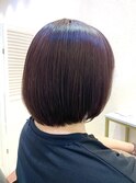 前上がり丸みボブ