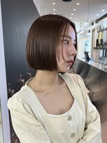 ロンドシエル 横浜(Lond ciel)&nbsp;レイヤーカット前髪韓国顔周り髪質改善ブリーチなしボブショート