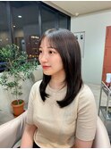 顔まわりレイヤー×シースルーバング
