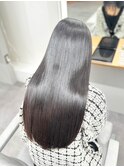 水素髪質改善トリートメント/酸性縮毛矯正/グレージュブラウン