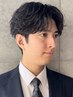 【ビジネスマンにおすすめ◎】メンズカット+パーマ+眉カット
