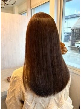 まろやか暖色ロングカラー