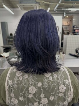 テンション(tension) ブリーチカラーダブルカラーレイヤーボブ大通駅バスセンター駅