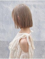 トクテ 高円寺(tokute) くびレイヤーエモージュ前髪モテベージュレイヤーミディ/高円寺