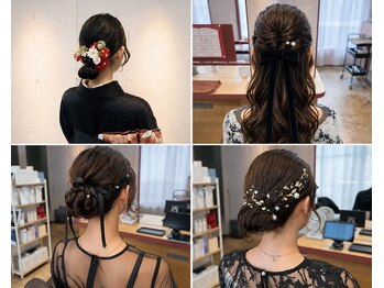 イロ ジェイアール JR奈良店(IRO)の写真/360度＊華やかに【大人可愛い】パーティーヘアセットで、特別な日の最高のあなたに。